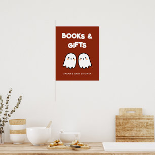 Poster Symbole de Baby shower Jumeaux Jumeaux Livres & Ca