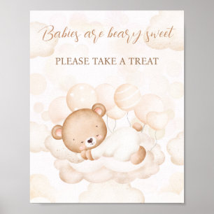 Poster Symbole de Baby shower neutre entre les sexes