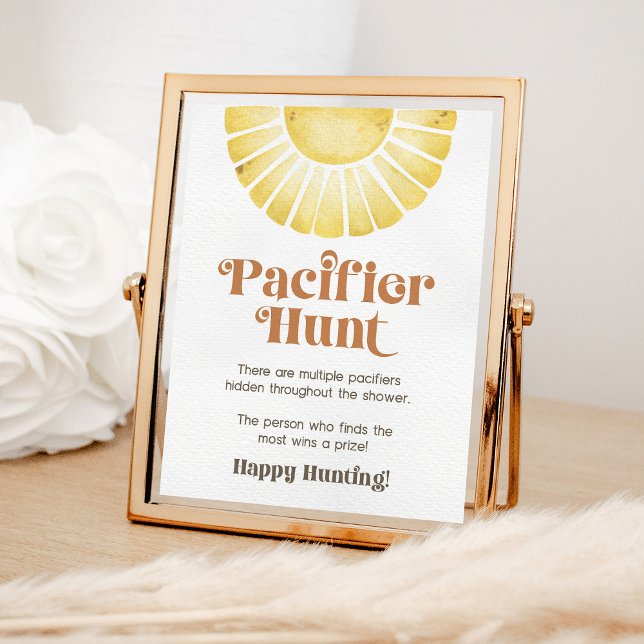 Poster SYMBOLE DE Baby shower solaire Sunshine Pacifier C (Créateur téléchargé)