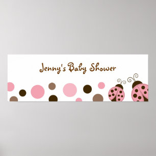 Poster Symbole de bannière du Baby shower de la cocaïne r