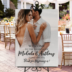 Poster Symbole de bienvenue du mariage photo