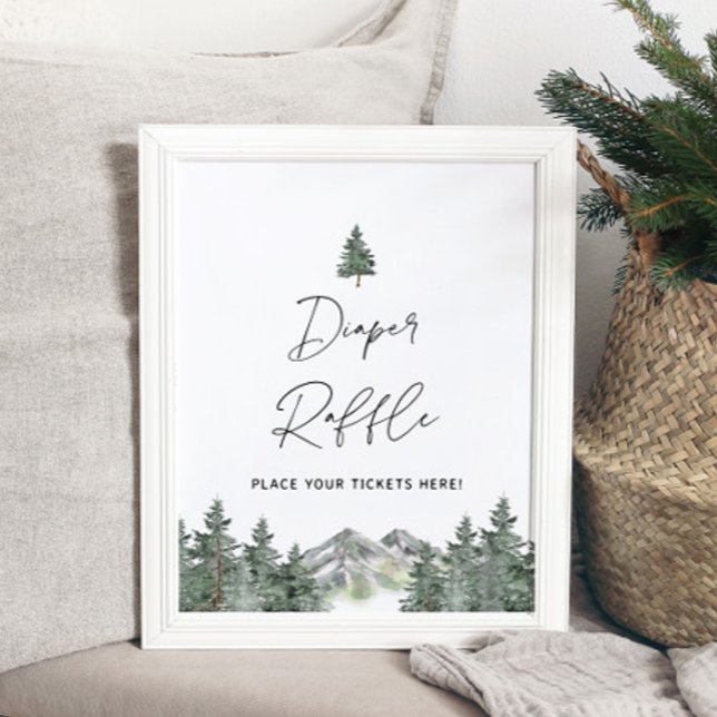 Poster Symbole de billet de la calotte de Baby shower de  (Créateur téléchargé)