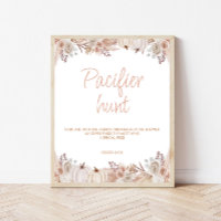 Symbole de chasse du Baby shower Citrouille Boho