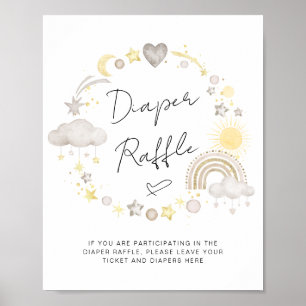 Poster Symbole de chaudière Baby shower Boho