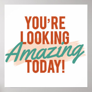 Poster Symbole de conformité rétro Salutation/Bienvenue