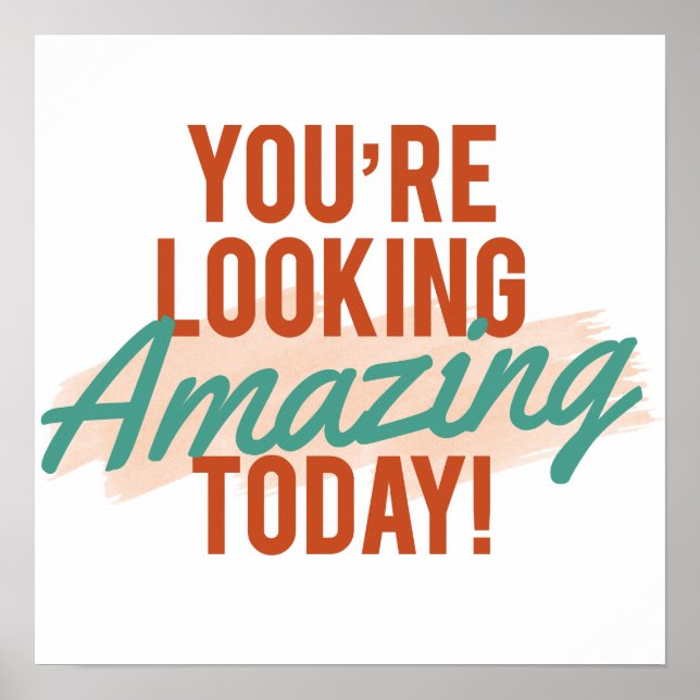 Poster Symbole de conformité rétro Salutation/Bienvenue (Devant)