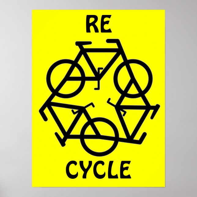 POSTER SYMBOLE DE CYCLE DE CYCLE DE CYCLE DE CYCLE (Devant)