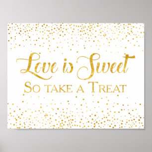 Poster Symbole de dessert Mariage de la Parties scintilla