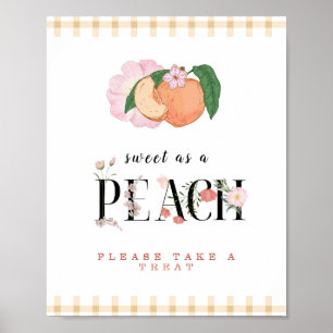 Poster Symbole de faveur Sweety Little Peach