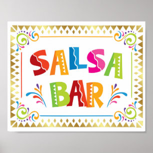 Poster SYMBOLE DE FÊTE BAR SALSA Imprimer
