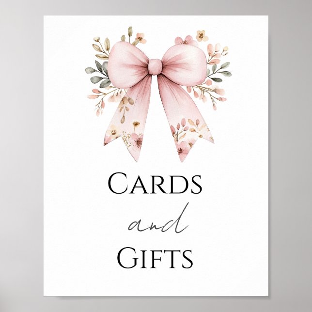 Poster Symbole de fête des cartes et cadeaux de Baby show (Devant)