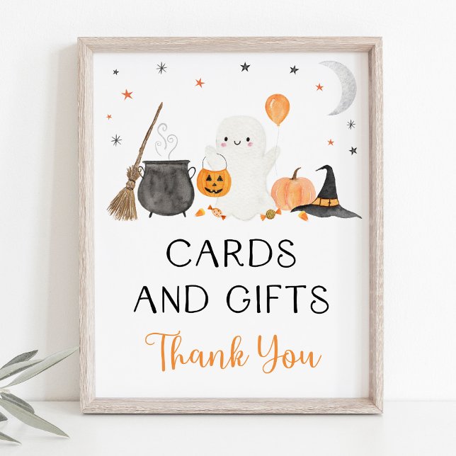 Poster Symbole de fête des cartes et cadeaux Halloween (Créateur téléchargé)