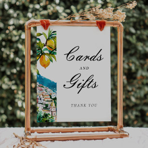 Poster Symbole de Fête des mariées des cartes Amalfi Posi