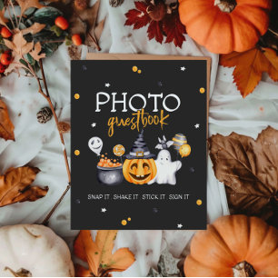 Poster Symbole de fête d'Halloween Éffrayant Anniversaire