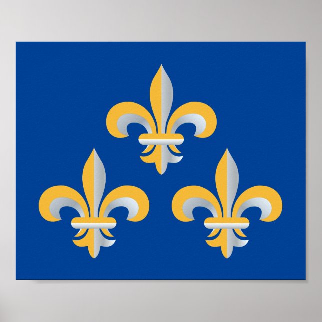 Poster Symbole de Fleur de Lis (Devant)