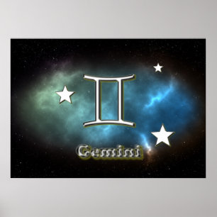 Poster Symbole de Gémeaux