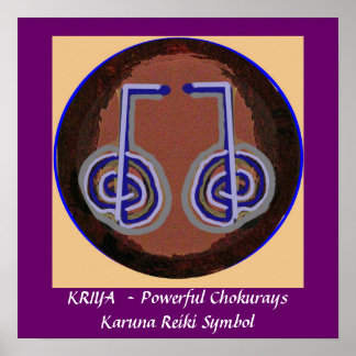 Poster SYMBOLE DE GUÉRISON KRIYA - Karuna Reiki