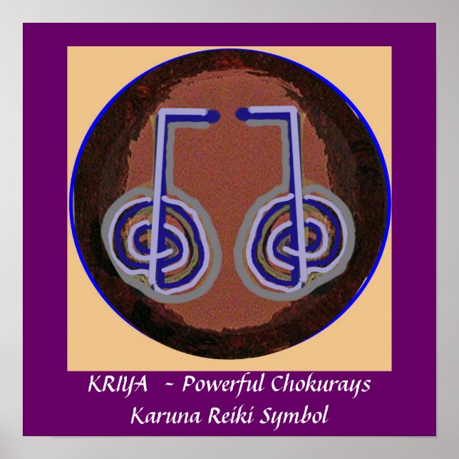 Poster SYMBOLE DE GUÉRISON KRIYA - Karuna Reiki (Devant)