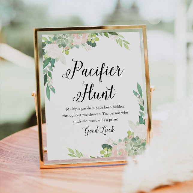 Poster SYMBOLE DE JEU DE Baby shower DE CHASSE DEVON (Créateur téléchargé)