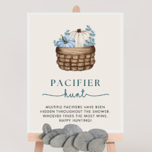 Poster SYMBOLE DE JEU DE CHASSE citrouille Baby shower Pa