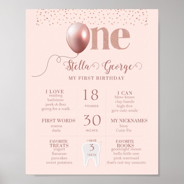 Poster Symbole de la 1ère Faire-part des jalons de l'anni (Devant)