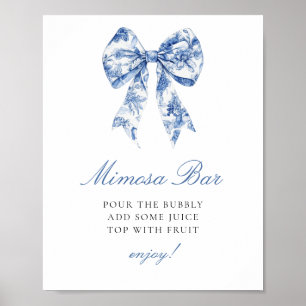 Poster Symbole de la Barre Mimosa Bride