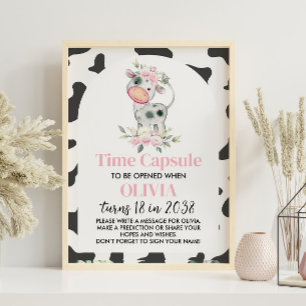 Poster Symbole de la Capsule d'Anniversaire de la Vache S