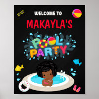 Symbole de la fête de bienvenue de la piscine Fill