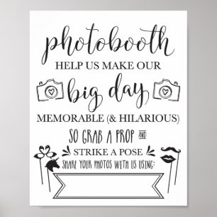 Poster Symbole de la fête de mariage 8x10