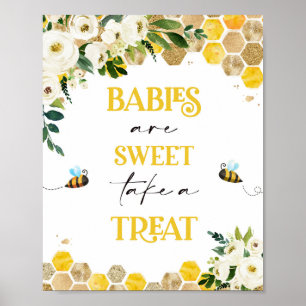 Poster Symbole de la fête des Baby showers d'abeilles Mam