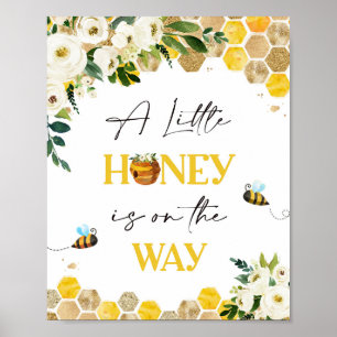 Poster Symbole de la fête des Baby showers d'abeilles Mam