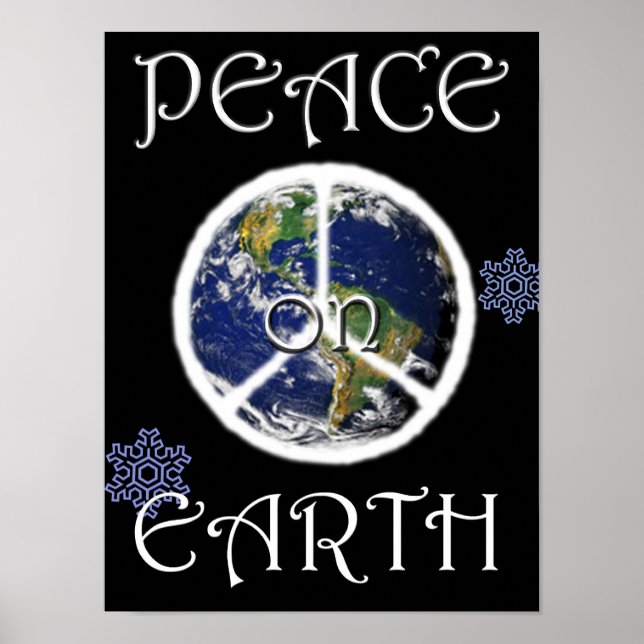 Poster SYMBOLE DE LA Paix SUR LA TERRE (Devant)