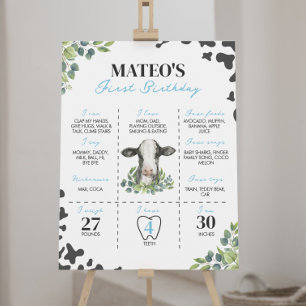 Poster Symbole de la première année de la vache