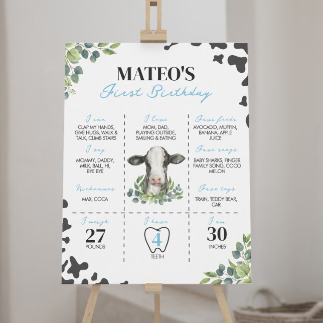 Poster Symbole de la première année de la vache (Créateur téléchargé)