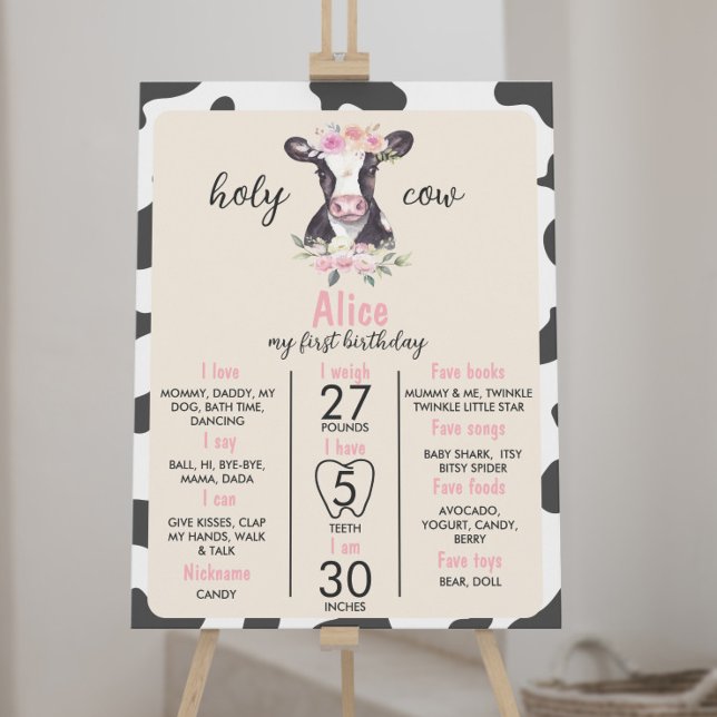 Poster Symbole de la première année de la vache (Créateur téléchargé)