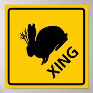 Poster SYMBOLE DE LA ROUTE DE PASSAGE DE Jackalope
