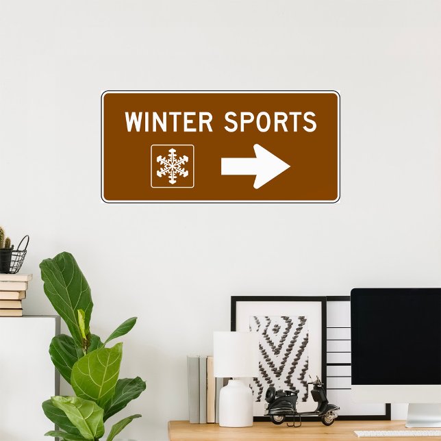 Poster Symbole de la Route des sports d'hiver (Créateur téléchargé)