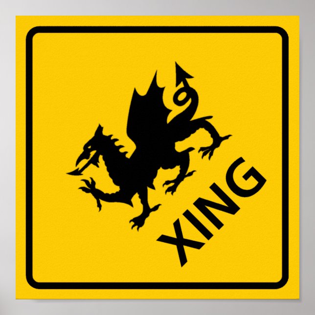 Poster SYMBOLE DE LA ROUTE DU TRAVERSEMENT DU Dragon (Devant)