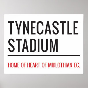 Poster Symbole de la rue du Stade Tynecastle