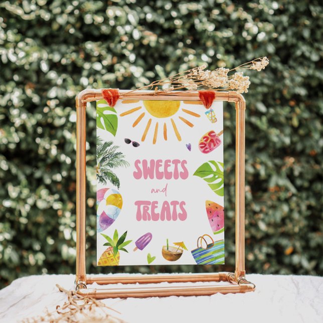 Poster Symbole de la station de dessert Sweets and Care (Créateur téléchargé)