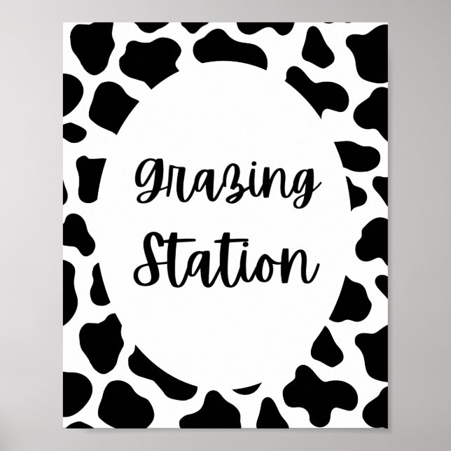 Poster Symbole de la station de pâturage de Saint-Vache (Devant)