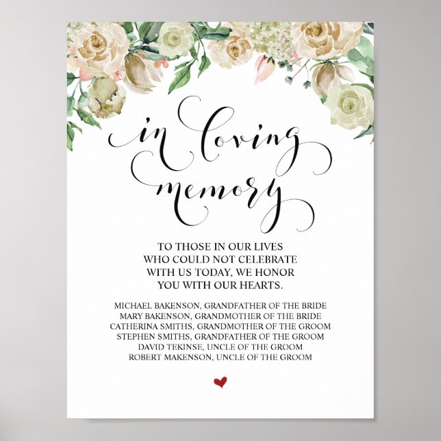 Poster Symbole de la table commémorative du Mariage en mé (Devant)