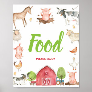 Poster Symbole de la table culte de la fête du Barnyard