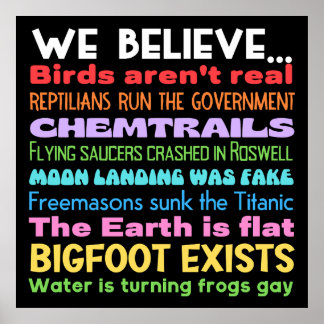 Poster Symbole de la théorie du complot