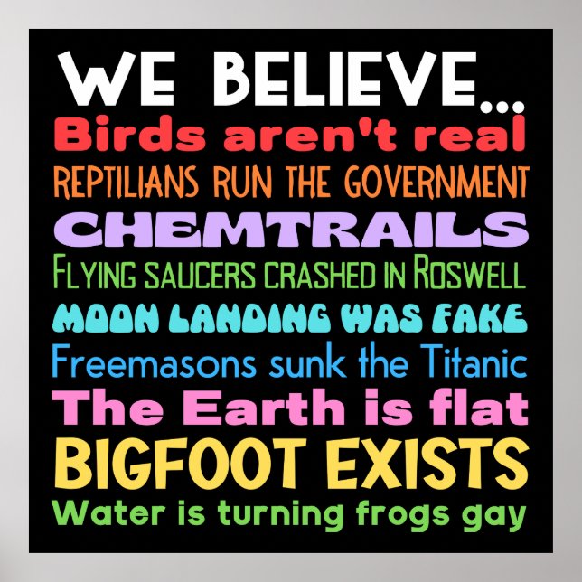 Poster Symbole de la théorie du complot (Devant)