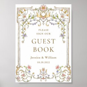 Poster Symbole de l'album floral Ornian Victorian Grace