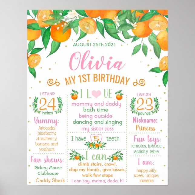 Poster Symbole de l'anniversaire de Little Cutie (Devant)