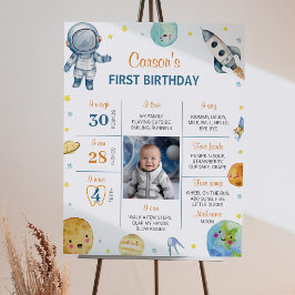 Poster Symbole de l'Anniversaire des Planètes spatiales G