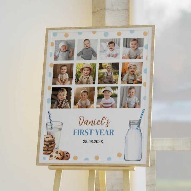 Poster Symbole de l'Anniversaire photo de Milestone (Créateur téléchargé)