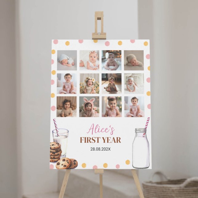 Poster Symbole de l'Anniversaire photo de Milestone (Créateur téléchargé)